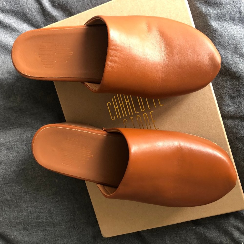 Charlotte Stone Martino Clog Size 7 Luggage